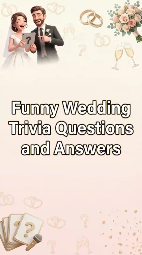 funny wedding trivia questions and answers image